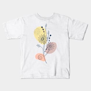 Flower hand draw Kids T-Shirt